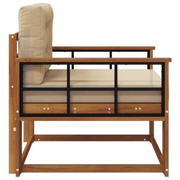 vidaXL K&uuml;lt&eacute;ri k&ouml;z&eacute;pső kanap&eacute; T&ouml;m&ouml;r Ak&aacute;cfa Term&eacute;szetes