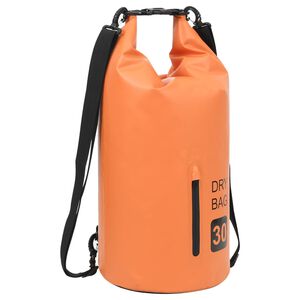 vidaXL narancss&aacute;rga PVC cipz&aacute;ras sz&aacute;razzs&aacute;k 30 L