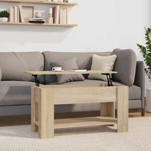 vidaXL sonoma t&ouml;lgy sz&iacute;nű szerelt fa doh&aacute;nyz&oacute;asztal 101 x 49 x 52 cm