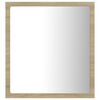 vidaXL sonoma tölgy akril LED-es fürdőszobai tükör 40x8,5x37 cm