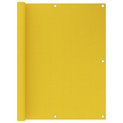 vidaXL sárga HDPE erkélytakaró 120 x 400 cm