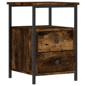 vidaXL f&uuml;st&ouml;s t&ouml;lgy sz&iacute;nű szerelt fa &eacute;jjeliszekr&eacute;ny 34x35,5x50 cm