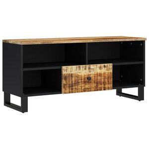 vidaXL t&ouml;m&ouml;r mang&oacute;fa &eacute;s szerelt fa TV-szekr&eacute;ny 100 x 33 x 46 cm