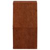 vidaXL 2 db rozsda sz&iacute;nű corten ac&eacute;l fali n&ouml;v&eacute;nytart&oacute; 46 x 10 x 40 cm