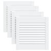 vidaXL 4 db feh&eacute;r t&ouml;m&ouml;r fenyőfa lamell&aacute;s szekr&eacute;nyajt&oacute; 39,5 x 39,4 cm