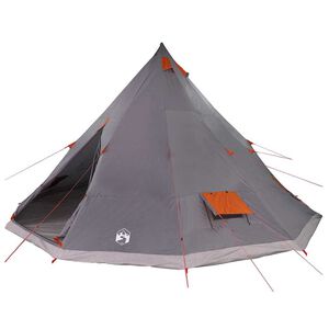 vidaXL Családi Tipi sátor tetővel Szürke és narancs 560 x 560 x 300 cm