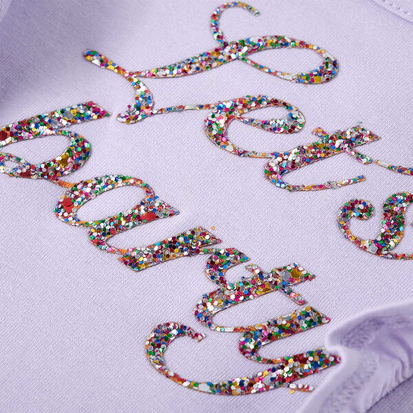 Gyerek póló hosszú ujjú Light Lilac 128