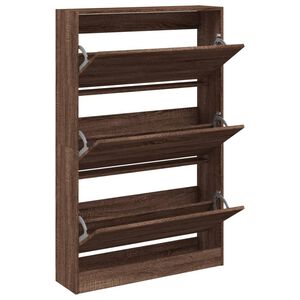 vidaXL barna t&ouml;lgysz&iacute;nű szerelt fa cipőszekr&eacute;ny 80 x 21 x 125,5 cm