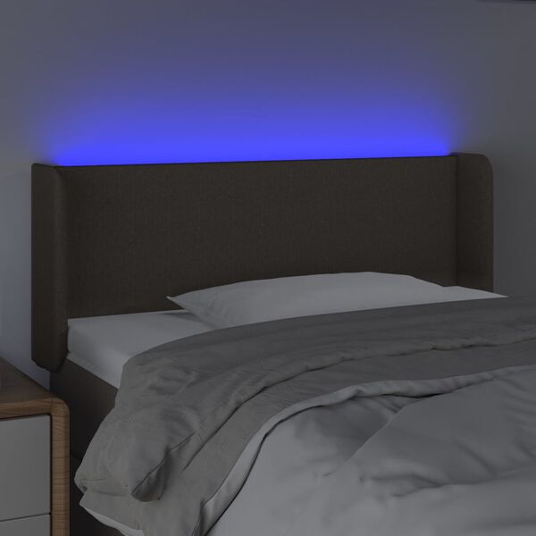 vidaXL t&oacute;psz&iacute;nű sz&ouml;vet LED-es fejt&aacute;mla 83 x 16 x 78/88 cm