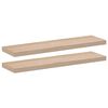 vidaXL 2 db szerelt fa f&uuml;ggőpolc 90 x 23,5 x 4 cm