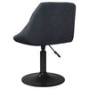 vidaXL 2 db sötétszürke bársony forgó étkezőszék