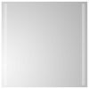 vidaXL LED F&uuml;rdőszoba T&uuml;k&ouml;r t&uuml;k&ouml;rrel &Aacute;tl&aacute;tsz&oacute; 60 x 60 cm edzett &uuml;veg