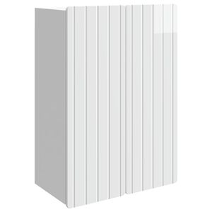 vidaXL Fali szekr&eacute;ny Magasf&eacute;nyű Feh&eacute;r 66 x 34,5 x 92 cm Szerelt Fa