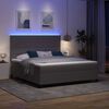 vidaXL LED Box Spring &Aacute;gy Vil&aacute;gossz&uuml;rke &eacute;s feh&eacute;r 180 x 200 cm