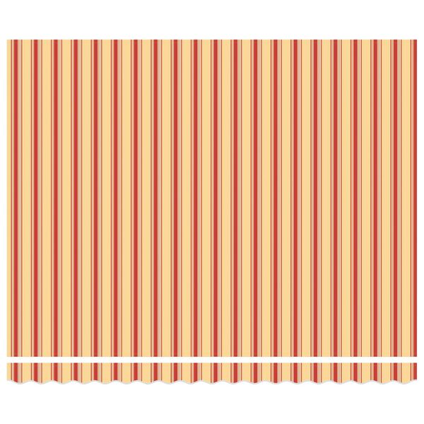 vidaXL Behúzható napellenző Sárga és narancs 400x300 cm szövet