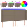vidaXL t&oacute;psz&iacute;nű sz&ouml;vet LED-es fejt&aacute;mla 163x16x118/128 cm