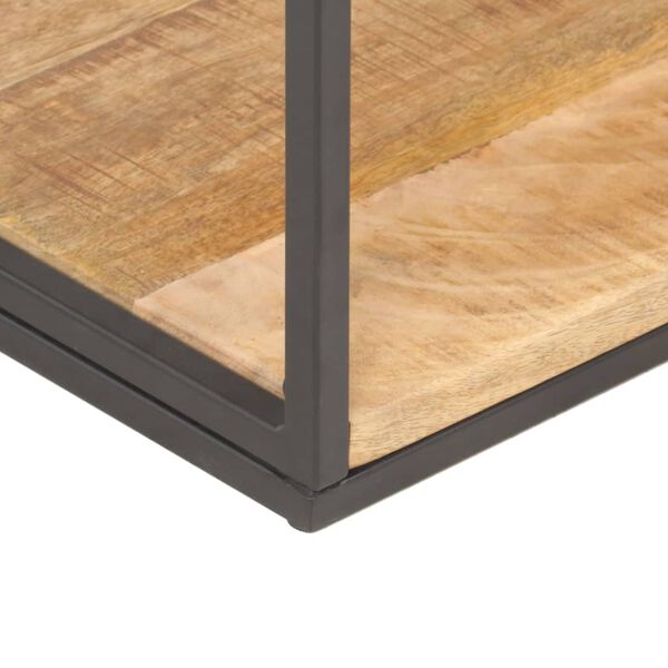 vidaXL nyers mang&oacute;fa k&ouml;nyvespolc 80 x 30 x 180 cm