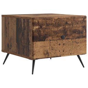 vidaXL Doh&aacute;nyz&oacute;asztal fi&oacute;kkal Antik Fa 49 x 50 x 40 cm Szerelt Fa