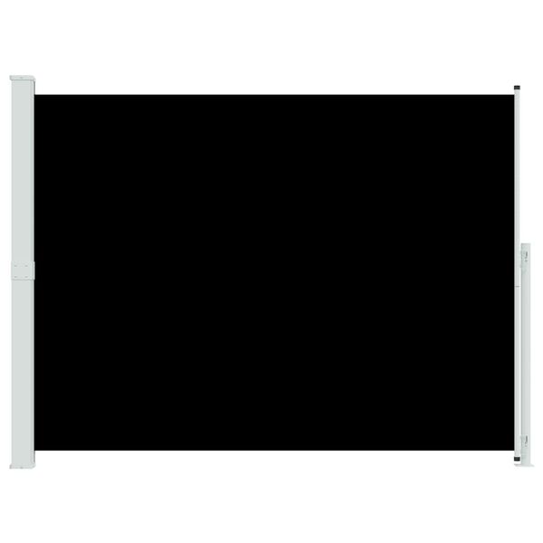 vidaXL fekete beh&uacute;zhat&oacute; oldals&oacute; terasznapellenző 220 x 300 cm
