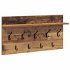 vidaXL Fali Kab&aacute;thorog Falra szerelhető &Ouml;reg fa 80 x 40 x 12 cm