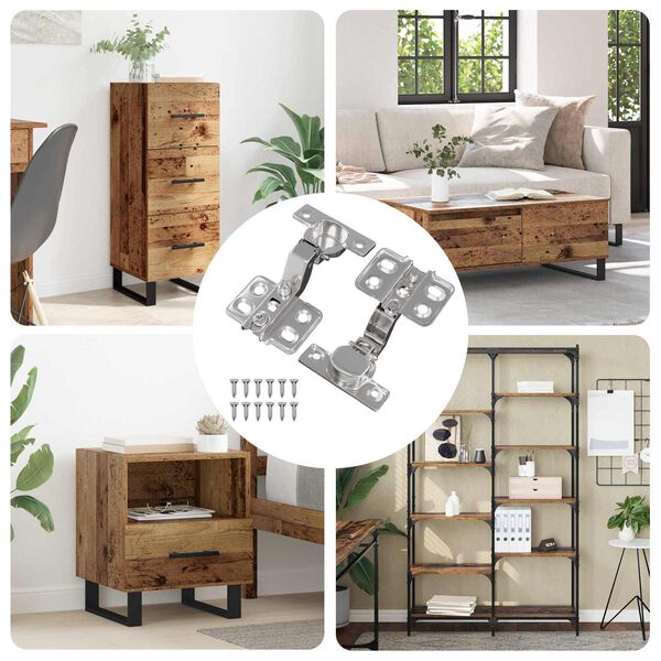 vidaXL Zsan&eacute;r 2 pcs Nikkel 26 mm Vas