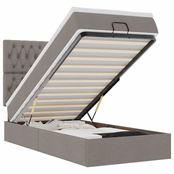 vidaXL oszm&aacute;n &aacute;gykeret matraccal t&oacute;psz&iacute;n 90x190cm sz&ouml;vet