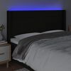 vidaXL fekete sz&ouml;vet LED-es fejt&aacute;mla 183x16x118/128 cm