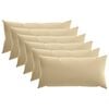 vidaXL P&aacute;rna huzat 6 pcs HEERLEN B&eacute;zs 40 x 70 cm Poli&eacute;szter