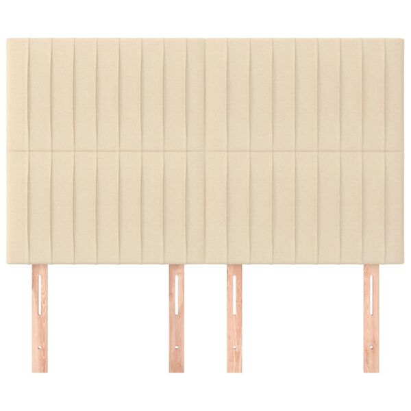 vidaXL kr&eacute;msz&iacute;nű sz&ouml;vet fejt&aacute;mla 144x5x118/128 cm