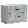 vidaXL &Eacute;jjeliszekr&eacute;ny Sz&uuml;rke Sonoma 62 x 34,5 x 44,5 cm Szerelt Fa