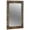 vidaXL fali t&uuml;k&ouml;r Walnut barna 70 x 50 cm Szerelt fa &eacute;s &Uuml;veg