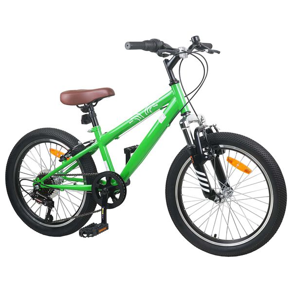 vidaXL Kids Mountain Bike 20 H&uuml;velyk 6-Speed 5-8 &eacute;ves korig val&oacute; Z&ouml;ld