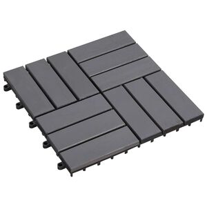 vidaXL Faszeg&eacute;ly j&aacute;r&oacute;lap 30 pcs Sz&uuml;rke 30 x 30 cm Ak&aacute;cfa