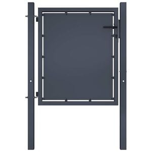 vidaXL antracit sz&iacute;nű ac&eacute;l kerti kapu 100 x 75 cm