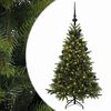vidaXL Műkar&aacute;csonyfa g&ouml;mbbel 120 cm 150 LED Meleg feh&eacute;r PVC &eacute;s f&eacute;m
