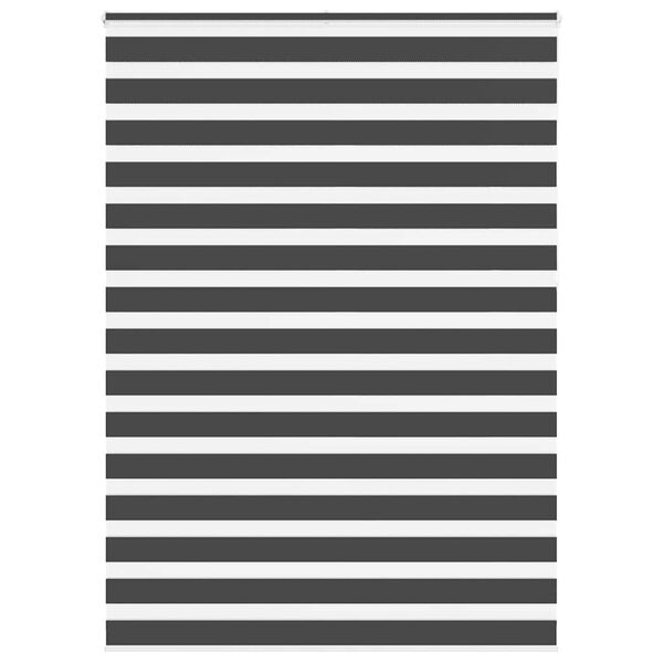 vidaXL zebraf&uuml;gg&ouml;nnyel fekete sz&ouml;vetsz&eacute;less&eacute;g 160,9 cm poli&eacute;szter