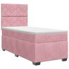 vidaXL Boxspring &aacute;gy matraccal R&oacute;zsasz&iacute;n 90 x 200 cm B&aacute;rsony