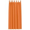 vidaXL Fekete F&uuml;gg&ouml;ny Gyűrűkkel 2 pcs &Eacute;l&eacute;nk narancs 245 x 140 cm
