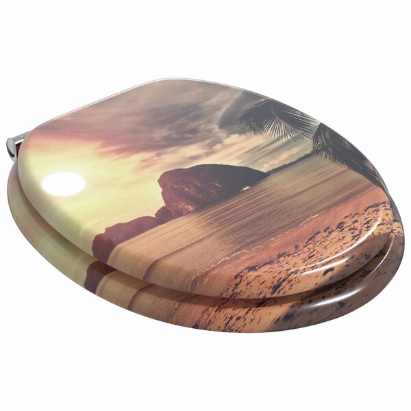 vidaXL L&aacute;gy z&aacute;r&oacute;d&aacute;s&uacute; WC &uuml;lőke Narancss&aacute;rga 44 x 38 cm MDF lap