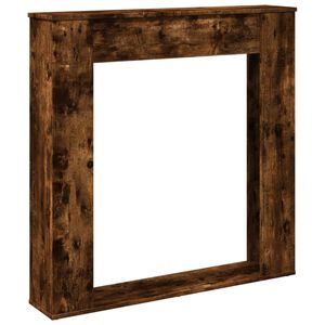 vidaXL f&uuml;st&ouml;s t&ouml;lgy sz&iacute;nű szerelt fa kandall&oacute;burkolat 100x20x100 cm