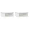 vidaXL &Eacute;jjeli asztal 2 pcs Feh&eacute;r 40 x 31 x 15 cm Faanyag