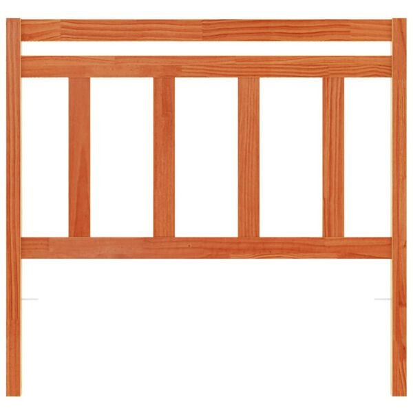 vidaXL viaszbarna tömör fenyőfa fejtámla 100 cm