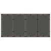 vidaXL barna polyrattan üveglapos kerti asztal 190 x 90 x 75 cm