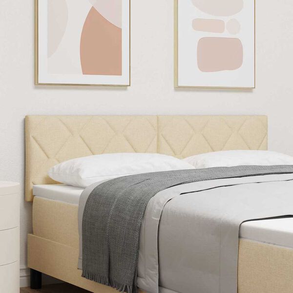 vidaXL Fejt&aacute;mla fejt&aacute;ml&aacute;val Kr&eacute;m 160 cm Műbőr