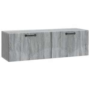 vidaXL Fali TV szekr&eacute;ny Sz&uuml;rke Sonoma 98 x 31 x 30 cm Szerelt Fa