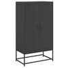 vidaXL fekete ac&eacute;l magasszekr&eacute;ny 68,5x38,5x123,5 cm