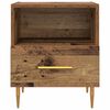 vidaXL Éjjeli asztal fiókkal 2 pcs Régi fa 40 x 35 x 47.5 cm Faanyag