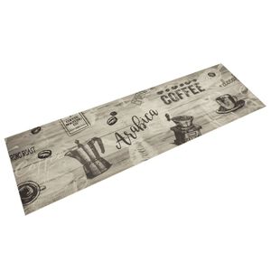 vidaXL sz&uuml;rke k&aacute;v&eacute;mint&aacute;s moshat&oacute; b&aacute;rsony konyhaszőnyeg 45x150 cm