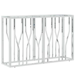 vidaXL &uuml;veg &eacute;s rozsdamentes ac&eacute;l t&aacute;lal&oacute;asztal 110x30x70 cm