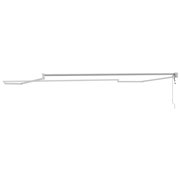 vidaXL Elektromos kih&uacute;zhat&oacute; napellenző keret Feh&eacute;r 4 x 2 m Alum&iacute;nium